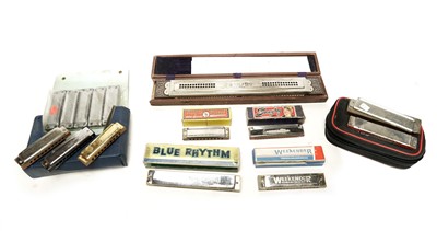Lot 6 - A selection of harmonicas