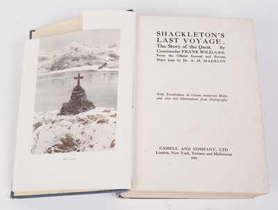 Lot 35 - Commander Frank Wild C.B.E, Shackleton's Last Voyage