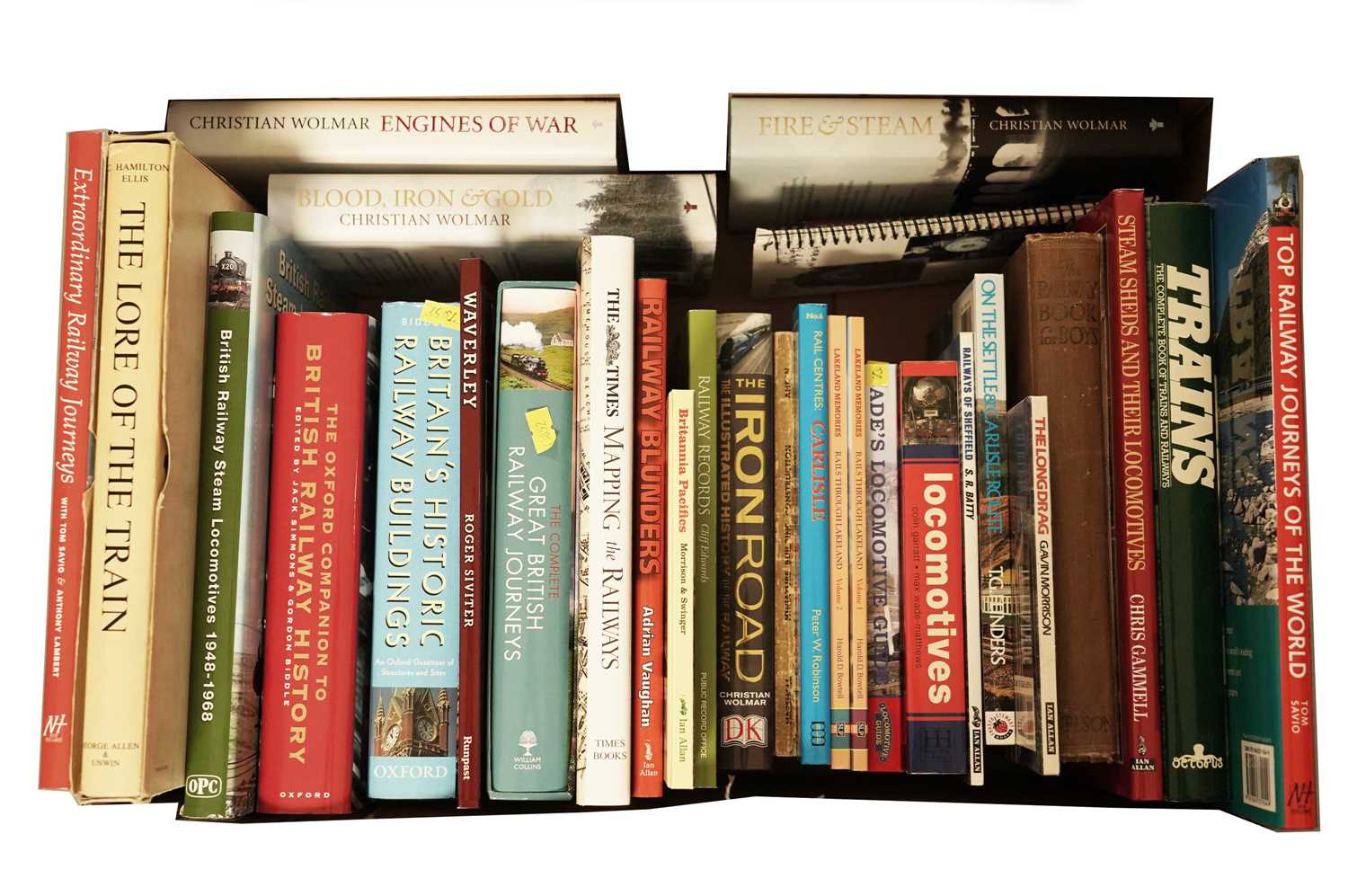 Lot 260 - A collection of books relating to trains and railways