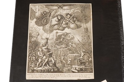 Lot 17 - James Gillray - Confederated-Coalition;-or-The Giants storming Heaven | etching