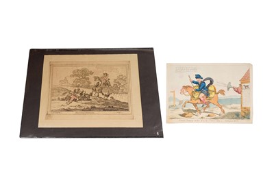 Lot 8 - James Gillray - Scotch Harry on His Fast Trotter & Hounds Finding | etchings