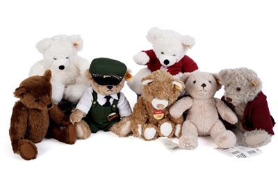 Lot 602A - Seven Steiff teddy bears