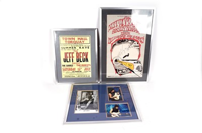 Lot 377 - Three framed Jeff Beck related posters