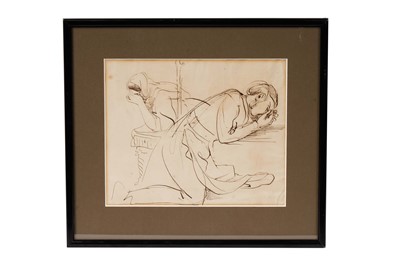 Lot 43 - 19th Century - Rosalind and Celia | pen and ink sketch