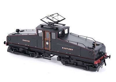 Lot 100 - A metal kit-built 0-gauge 4-4 Bo-Bo electric locomotive