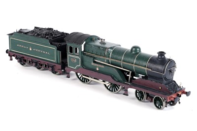 Lot 106 - A metal kit-built 0-gauge 4-4-0 locomotive and six-wheel tender