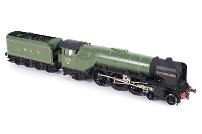 Lot 107 - A metal kit-built 0-gauge 4-6-2 locomotive and six-wheel tender