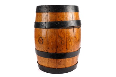 Lot 378 - A vintage oak whisky barrel