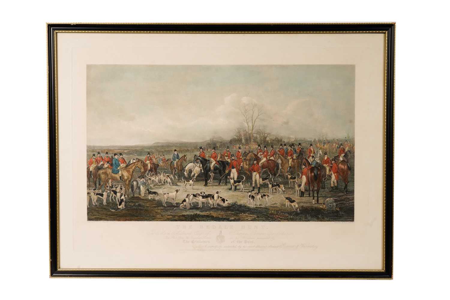 Lot 22 - After Anson Ambrose Martin - The Bedale Hunt | hand coloured engraving