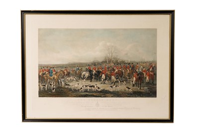 Lot 22 - After Anson Ambrose Martin - The Bedale Hunt | hand coloured engraving