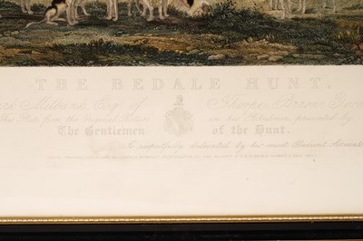 Lot 22 - After Anson Ambrose Martin - The Bedale Hunt | hand coloured engraving