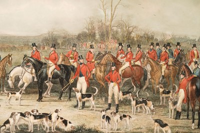 Lot 22 - After Anson Ambrose Martin - The Bedale Hunt | hand coloured engraving