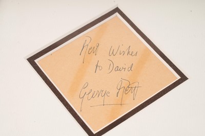 Lot 561 - A framed George Best autograph