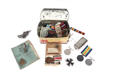 Lot 479 - First and Second World war medals and ephemera