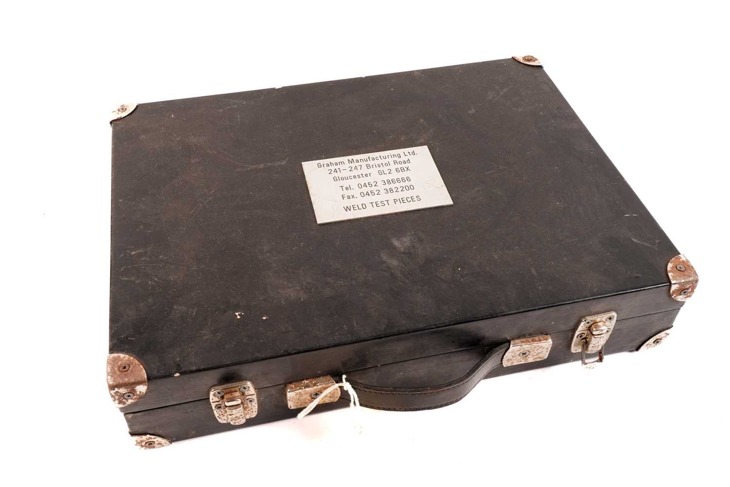 Lot 192 - A cased set of weld test pieces