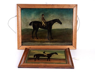 Lot 326 - Two chrystoleums depicting horses and jockeys