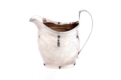 Lot 1473 - A George III silver cream jug