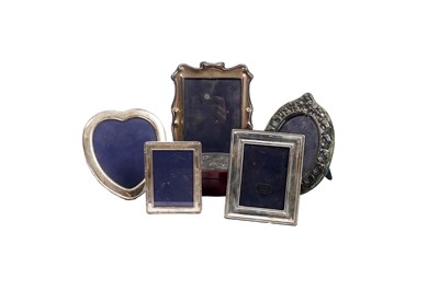 Lot 1329 - Five various Elizabeth II photograph frames and a jewellery box