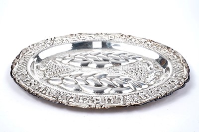 Lot 1411 - A 20th Century Israeli challah tray or bread plate