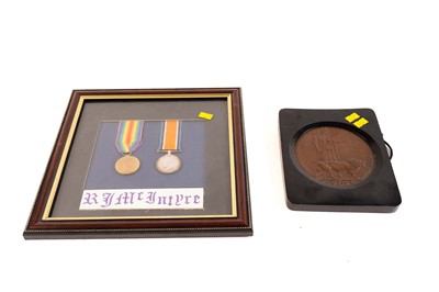 Lot 488 - A WWI Death Penny