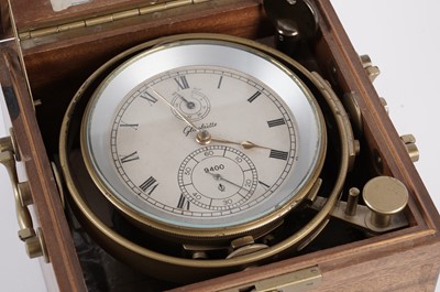 Lot 1172 - A mid-20th Century marine Chronometer, by Glashutter Uhrenbetriebe