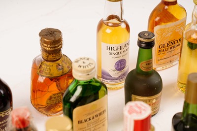 Lot 208 - A collection of whisky and spirit miniatures