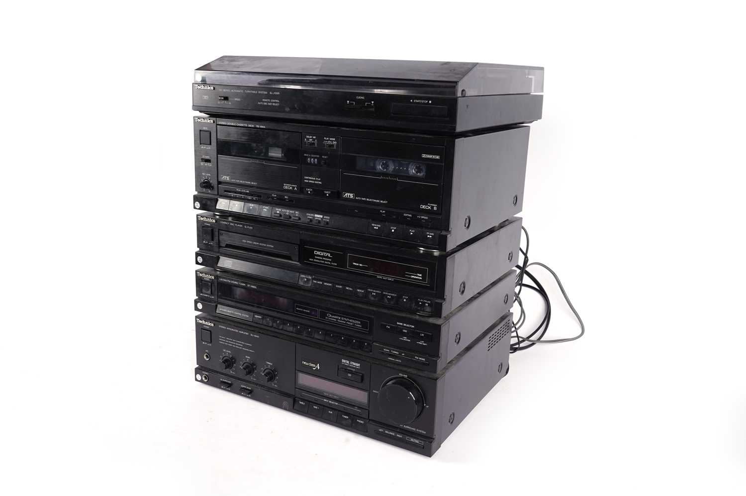 Lot 79 - A Technics five piece stacking hi-fi system