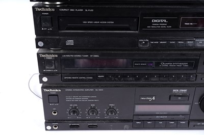 Lot 79 - A Technics five piece stacking hi-fi system