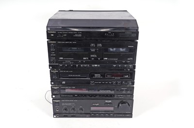 Lot 79 - A Technics five piece stacking hi-fi system