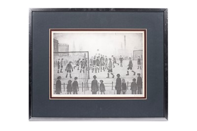 Lot 2 - L.S. Lowry R.A. - "The Football Match" | pencil-signed offset lithograph