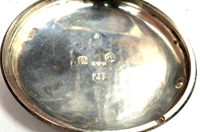 Lot 1037 - Railway Interest: a Victorian silver cased pocket watch on chain