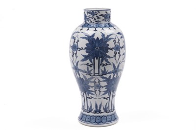 Lot 400 - Chinese blue and white vase, Qing