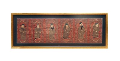 Lot 454 - Early 20th Century Chinese silk work