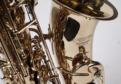 Lot 33 - An Earlham Professional Series II alto saxophone, cased