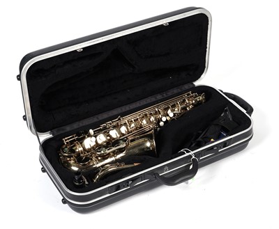 Lot 33 - An Earlham Professional Series II alto saxophone, cased