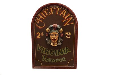 Lot 422 - A Chieftain Virginia Tobacco sign