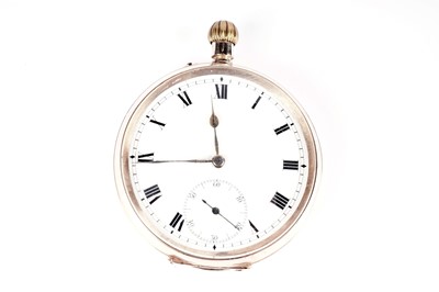 Lot 610 - A 9ct gold cased open-faced pocket watch