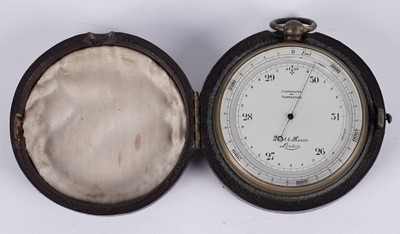 Lot 1177 - A pocket aneroid barometer by Short & Mason