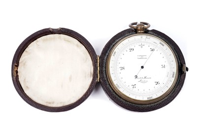 Lot 1177 - A pocket aneroid barometer by Short & Mason