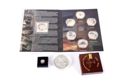 Lot 368 - A Queen Elizabeth II gold quarter-sovereign and other coins