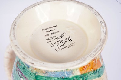Lot 906 - Clarice Cliff Patina Garden pattern jug