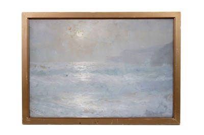 Lot 133 - John Falconar Slater - Dawn Mist and Crashing Waves | gouache