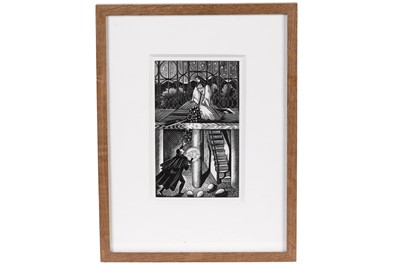 Lot 265 - Eric William Ravilious - Famous Tragedy of the Rich Jew of Malta | wood engraving