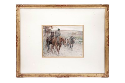 Lot 27 - Nathaniel Hughes J. Baird ROI - The Day's Work Done | watercolour