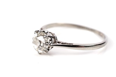 Lot 1201 - A solitaire diamond ring