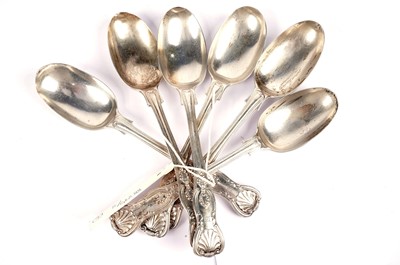 Lot 781 - A set of Victorian silver table spoons