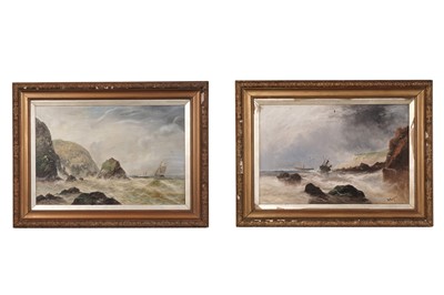 Lot 110 - William Rogers - A pair of marine views | oil