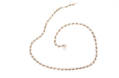 Lot 619 - A rope-twist neck chain