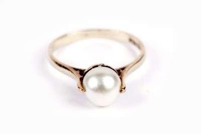 Lot 598 - Three rings including a smoky quartz dress ring