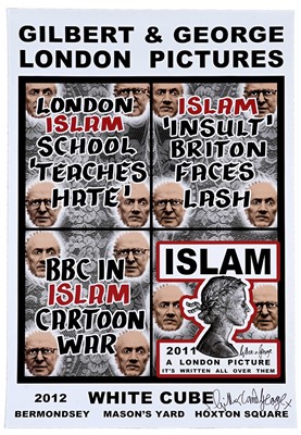 Lot 987 - Gilbert & George - White Cube | printed poster